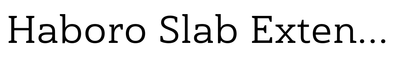 Haboro Slab Extended Regular